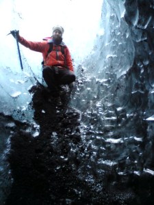 Alli our guide in the ice cave